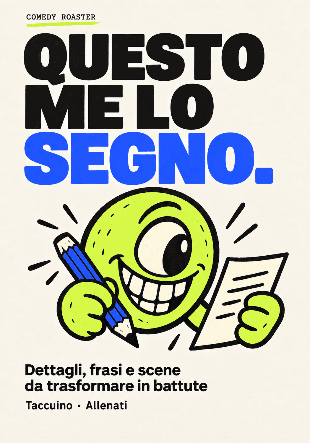 Copertina del taccuino Questo me lo segno.